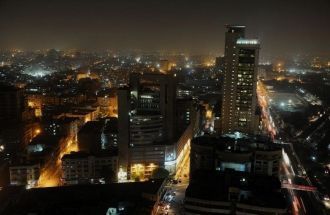 Ночной Карачи.