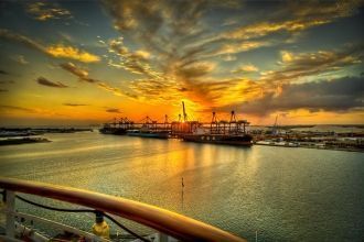 Закат над Фрипортом