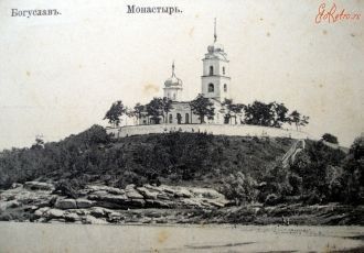 Монастырь - историческое изображение.
