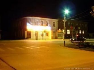 Ночной город Приморско-Ахтарск, Краснода