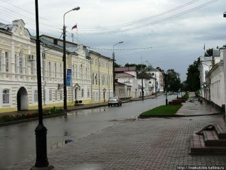 Улицы города после дождя Великий Устюг, 