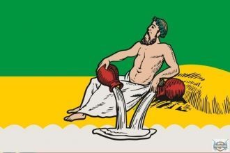 Флаг города Великий Устюг.