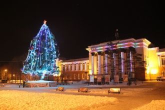 Ночной город Артёмовский.