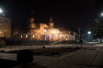 Ночная жизнь в городе Каховка.