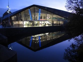 Город Вайле ночью.