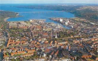 Город Вайле с высоты.