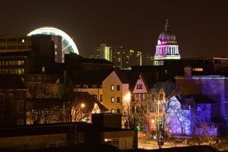 Ночные виды Ноттингема.