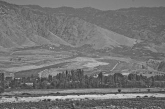 Старая фотография города Хорог.