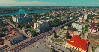 Бердичев с высоты птичьего полёта.