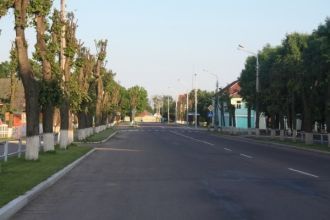 Одна из улиц города Шклов.