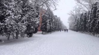 Улица Буйнакска зимой.