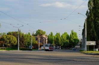 Одна из улиц города Енакиево.