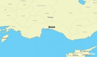 Белек на карте Турции