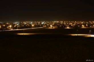 Огни ночного города наш городок Михайлов