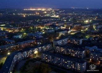 Ночной город.