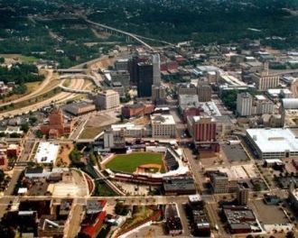 Вид на Акрон с высоты.