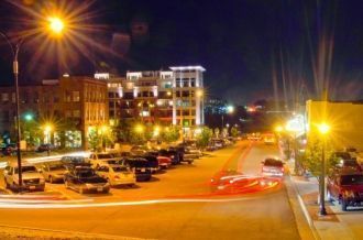 Ночной Акрон.