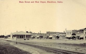 Город Блэкфут в прошлом.