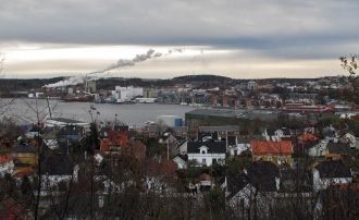 Панорама Мосса с высоты.