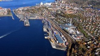 Город Мосс с высоты.