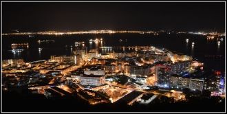 Ночной Гибралтар.