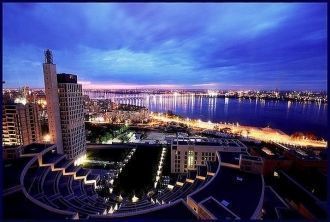 Желтые Воды ночью.