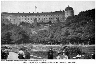 Замок в городе Уппсала, Швеция.