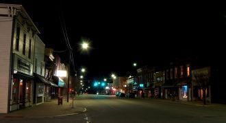 Ночные улицы Бремена.