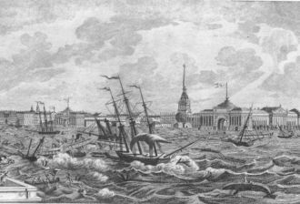 Самое крупное наводнение в 1691 году.