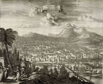 Дамаск на гравюре  1677 года