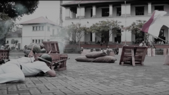 Старая фотография города Семаранг.