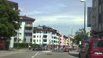 На улице города Пфорцхайм.