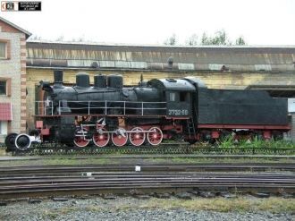 Паровоз-памятник Эм 732-68. Верхний Уфал