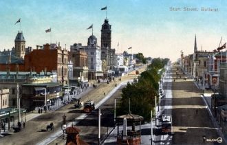 Балларат на старой почтовой открытке.&nb