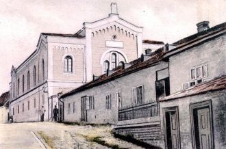 Город Нове-Место-над-Вагом в прошлом.