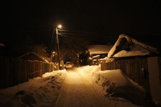 Ночная жизнь в городе Ростов.