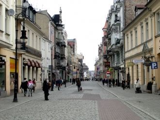 Пешеходные улочки Познани.
