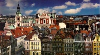 Познань, вид сверху.