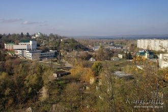 Вид на город Канев.