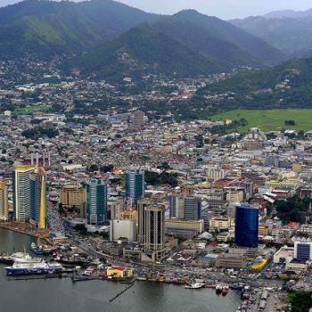 Вид на Порт-оф-Спейн.