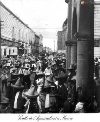 Город Агуаскальентес в прошлом.