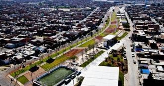 Город Агуаскальентес с высоты.