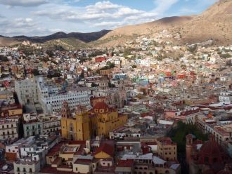 Город Агуаскальентес с высоты.