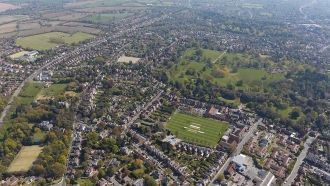 Ипсуич - вид с высоты.