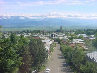 Панорама города Телави.