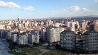 Панорама города Конья, Турция.