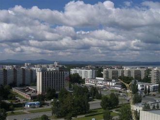 Вид города Озёрск