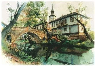 Историческое изображение Трявны.