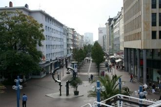 На улицах города Людвигсхафен-на-Рейне, 