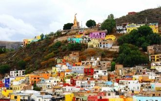 Вид на город Гуанахуато.